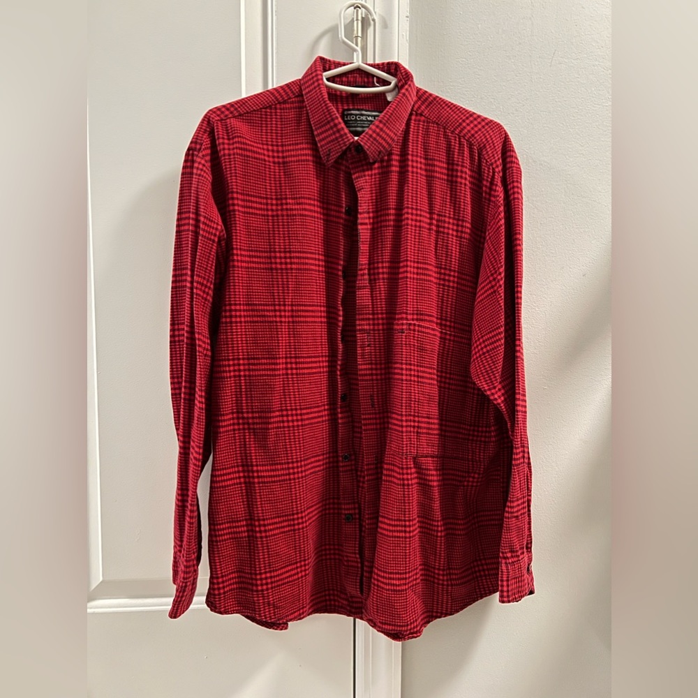 Red Red Gingham Button Down Shirt - image 1